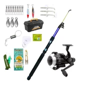 Alesta Ranger Tele 350 Cm Olta Kamışı- Avlivari CB240 Olta Makinası Tam Takım Lüx Usta Profesyonel Hobi Olta Seti - 1