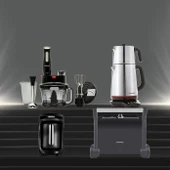 Homend Premium 4'lü Elektrikli Çeyiz Seti Tost, Kahve, Çay Makinesi ve Blender Seti Siyah - 1