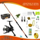 Apache 300 Cm 250 Gr Superx 5000 14 BB Tam Takım Hobi Deniz Ve Göl Olta Seti - 1