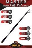 Oslo Master  240cm 7-35 gr Tele Spin Olta Kamışı - 1