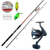 Wily Feeder Spin 270 cm 10 - 35 gr Kyoto 3000 Tam Takım Profesyonel Tatlı Su Olta Seti - 1