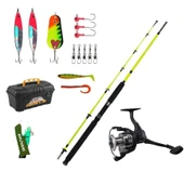 Alesta Spinner 270 Cm Olta Kamışı- Avlivar Kube 3000 Metal Kafa Olta Makinası Tam Takım Lüx Usta Profesyonel Hobi Turna Balığı Olta Seti - 1