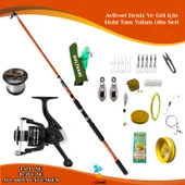 Apache 360 Cm 250 Gr Superx 5000 14 BB Tam Takım Hobi Deniz Ve Göl Olta Seti - 1