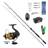 Shimano FX 3000 Shimano FX XT 270cm 10-30gr Spin Olta Seti - 1