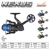 Portfish Nexus 4000 Olta Makinası 2+1bb Mavi thumbnail 2