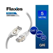 Flaxes FNK-705G 5 M. Cat 7 S/ftp Gri Patch Kablo - 1