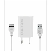 PDAteknoloji 5W 2 in 1 USB Adaptör + Kablo Beyaz D880 (Yerli Üretim) thumbnail 1