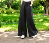 Yazlık Beli Lastikli Şık Keten Pantolon thumbnail 2