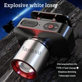 WH-2102 Şarjlı Kafa Feneri - 10W, 1200 Lümen, Zoom Fonksiyonlu, C Tipi Şarjlı - 1