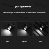 WH-2102 Şarjlı Kafa Feneri - 10W, 1200 Lümen, Zoom Fonksiyonlu, C Tipi Şarjlı - 5