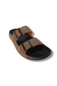 Witta 52551-25 Deri Çift Bant Anatomik Erkek Terlik thumbnail 4