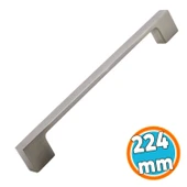 İnox Metal Mobilya Mutfak Çekmece Dolap Dolabı Kapak Kulbu Kulpu Kulpları (224 mm - 22.4 cm) thumbnail 1