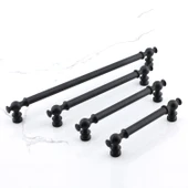 Mobilya Mutfak Metal Dolabı Çekmece Dolap Kapak Kulpları Kulbu Kulpu 32 cm-320 mm Siyah Kulp thumbnail 3