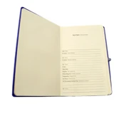 Gürmat Termo Deri Kapaklı Lastikli Defter 13x21 cm Lila 481C - 2