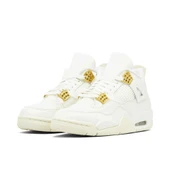 Nike Air Jordan 4 Retro Sail Metallic Gold Womens - 3