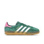 Adidas Gazelle Indoor Collegiate Green Pink Womens thumbnail 1