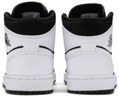 Nike Air Jordan 1 Mid White Black Tuxedo thumbnail 3