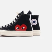 Converse Converse Comme des Garcons x Chuck Taylor All Star Hi Play Black White thumbnail 3