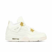 Nike Air Jordan 4 Retro Sail Metallic Gold Womens - 1