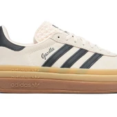 Adidas Gazelle Bold Beige Black Womens thumbnail 2