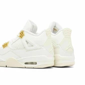 Nike Air Jordan 4 Retro Sail Metallic Gold Womens - 4