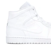 Nike Air Jordan 1 Mid Triple White thumbnail 3