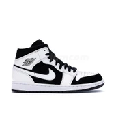 Nike Air Jordan 1 Mid White Black Tuxedo thumbnail 1