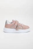 Kız Çocuk Spor Ayakkabı Pudra Yan Püskül Dikişli Taban thumbnail 2