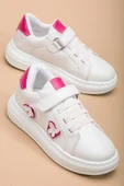Kız Çocuk Spor Ayakkabı Fuşya Kelebek Model Dikişli Taban thumbnail 1