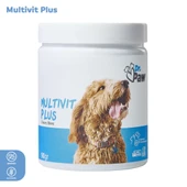 Multivit Plus: Küçük Irk Köpekler için Glütensiz ve Şekersiz Günlük Vitamin Takviyesi Çiğnenebilir Tablet (90 gr) - 1