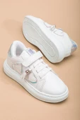 Kız Çocuk Spor Ayakkabı Beyaz Yan Püskül Dikişli Taban thumbnail 1
