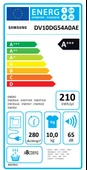 SAMSUNG DV10DG54A0AEAH 10KG A+++ KURUTMA MAKİNESİ BEYAZ - 5