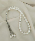 Tesbih 33 lük Gerçek İnci Doğal Taş 10 mm Tespih - 5