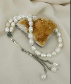 Tesbih 33 lük Gerçek İnci Doğal Taş 10 mm Tespih - 1