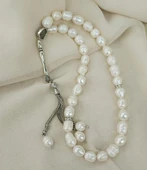 Tesbih 33 lük Gerçek İnci Doğal Taş 10 mm Tespih - 4