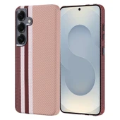 Galaxy S25 Kılıf M-safe Şarj Özellikli Karbon Fiber Görünümlü Zore Nekst Kapak - 1