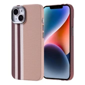 Apple iPhone 13 Kılıf M-safe Şarj Özellikli Karbon Fiber Görünümlü Zore Nekst Kapak - 5