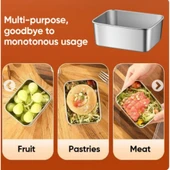 Paslanmaz Çelik Saklama Kabı - 4