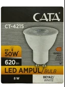 (8 Adet) Cata 8W (50W) 6500K (Beyaz Işık) GU10 Duylu Led Spot Ampul - 2