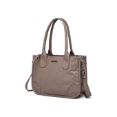 Yıkama Deri Omuz Askılı Kadın Çantası 21K Barcelona 1910 thumbnail 4