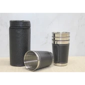 Derili Kılıflı 4'lü Shot Bardak Alk3925 - 1