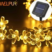Solar 30 Ledli Çiçekli Günışığı Bahçe Aydınlatma Dekorasyon Güneş Enerjili - 1
