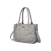 Yıkama Deri Omuz Askılı Kadın Çantası 21K Barcelona 1910 - 4