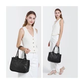 Yıkama Deri Omuz Askılı Kadın Çantası 21K Barcelona 1910 thumbnail 3