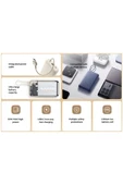Xiaomi 33W 20.000Mah Mavi Powerbank USB ve USB-C Portu ve USB-C Entegre Kablo BHR8851GL - 3