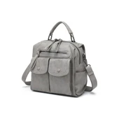 Yıkama Deri Sırt Askılı Kadın Çantası 21K Barcelona 1917 thumbnail 4