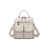 Yıkama Deri Sırt Askılı Kadın Çantası 21K Barcelona 1917 thumbnail 1