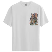 Urban Vibes - %100 Pamuklu Erkek Beyaz Tişört - Premium Quality - 1