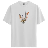 NYC Vibes - %100 Pamuklu Kadın Beyaz Tişört - Premium Quality thumbnail 1