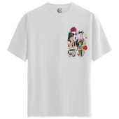 Fashion Talk - %100 Pamuklu Kadın Beyaz Tişört - Premium Quality thumbnail 1